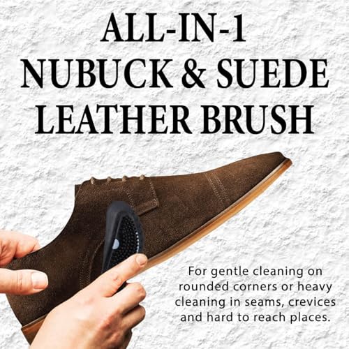 Image of Helios Nubuck & Suede 4 Way Leather Cleaning Brush (SuedeBrush-pack3)