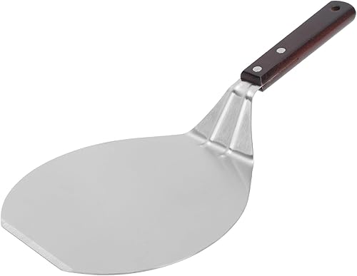Miniatura 10 de Espátula de pizza de acero inoxidable, espátula de cocina para pasteles, pizza, panqueques, salteado, cocina (espátula cuadrada, mango de plástico)