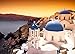 Produktbild VLIES Fototapete-SANTORINI KLIPPEN-400x260 cm-8 Bahnen-(21556)-Inkl. Kleister-EASYINSTALL PREMIUM-Griechenland Strand Küste Meer Gebirge Bäume Sonne Blumen Beach Insel Meer Sunset Wald Panorama