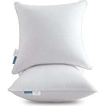 Oubonun 70 x 70 cm Cotton Cushion Fillers Pack of 2 Soft Inner | 100% cotton cover with resilient filling, perfect for sofa, bed and chair cushion covers with lasting comfort and support.