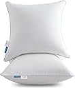 Oubonun 26 x 26 Pillow Inserts - Set of 2 - 100%!C(MISSING)otton Cover - 26 Inch Square - Decorative Pillow Inserts - White