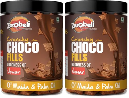 Image of Zerobeli Multigrain Choco Fills Snack 215g | No Palm Oil, No Maida | Delicious Chocolate Pockets Made with Whole Wheat, Rice & Jowar | Healthy Cereal Snack for Kids | Nutritious & Guilt-Free Chocolate Filled | Satisfy Your Cravings with a Wholesome