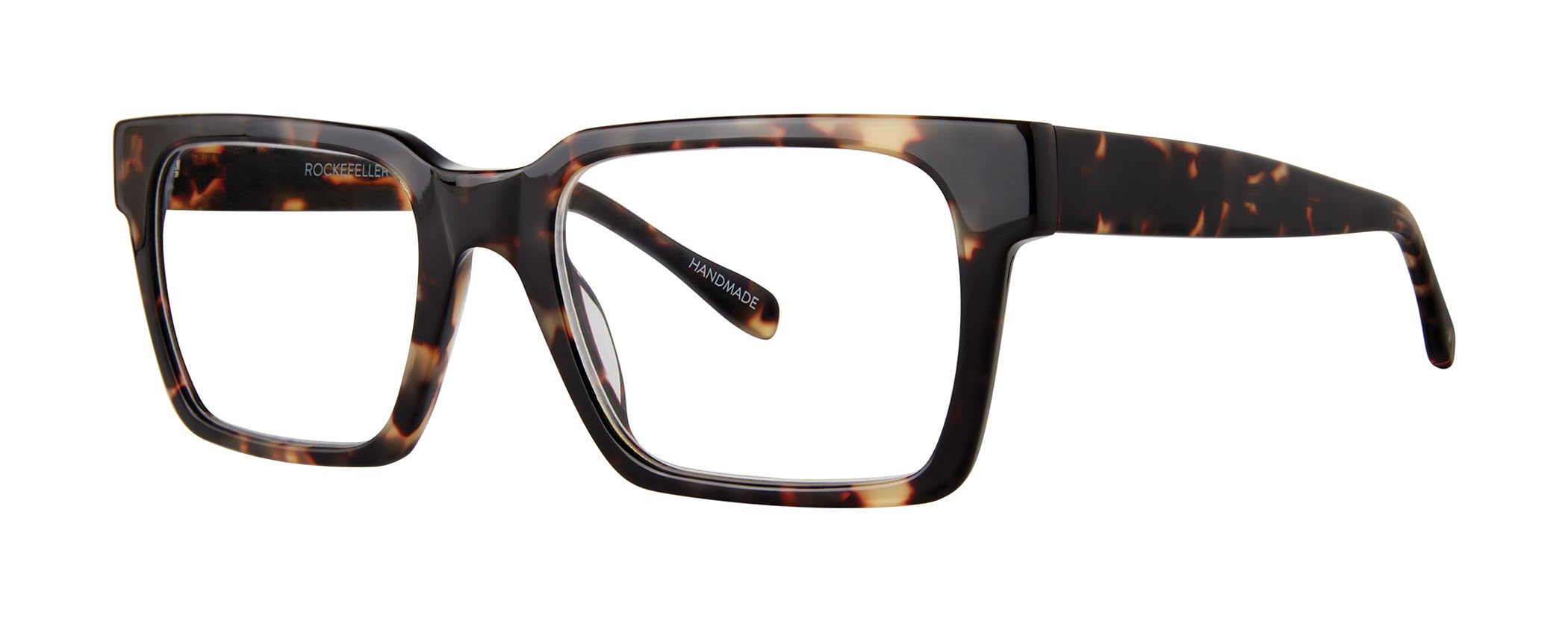 Scojo New York Rockefeller Reading Glasses, Handmade Scratch Resistant Readers for Women and Men, Tortoise - 2.00x