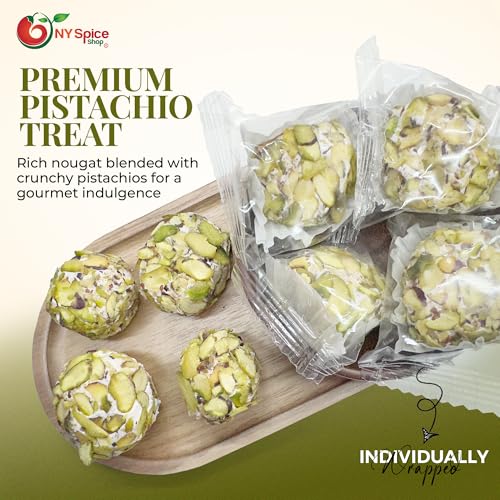 Image of NY Spice Shop Nougat Green with Pistachios - 3 Pound Middle Eastern Nougat Nuts