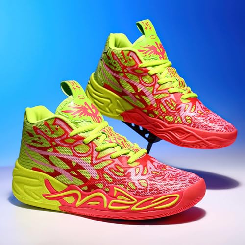 Exusiai Mens High Top Basketball Shoes Fashion Breathable Non Slip Outdoor Sneakers Comfortable Cushioning Athletic3