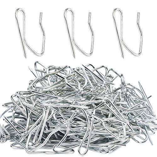Sopito Metal Ganchos de Cortina, 200 Piezas Acero Inoxidable Gancho de Cortina