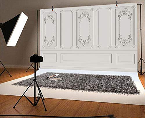 Fondo fotográfico 12x8ft vinilo vintage estilo europeo miniatura 2