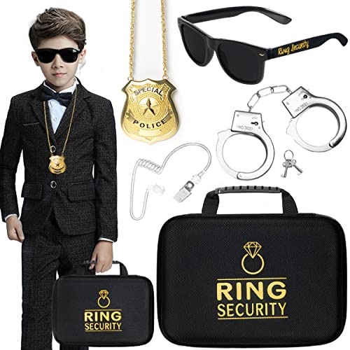 Ring-Security-Wedding-Ring-Bearer-Proposal-Box-Gifts-Security-Box-Sunglasses-Kids-Toy-Badge-Security-Earpiece-Earplugs-Toy-Handcuffs-with-Keys-for-Kids-Boys-Sturdy-Briefcase-Wedding-Stuff Ring Security Wedding Ring Bearer Proposal Box Gifts Security Box Sunglasses Kids Toy Badge Security Earpiece Earplugs Toy Handcuffs with Keys for Kids Boys Sturdy Briefcase Wedding Stuff