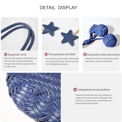 Bolso tejido de hombro mini para mujer miniatura 6