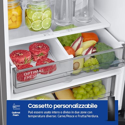 Samsung Frigorifero Combinato BESPOKE AI 2m 387L RB38C7B6AB1 - 7