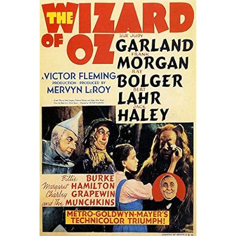 American Gift Services - Wizard of Oz Vintage Judy Garland Movie Poster 1-11x17 Cover