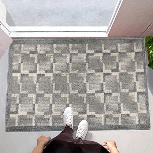 Miniatura 8 de TOMEX Tapete de puerta para interiores y exteriores, tapete antideslizante mejorado 2022, tapete de bienvenida para el hogar, jardín, garaje (24 x