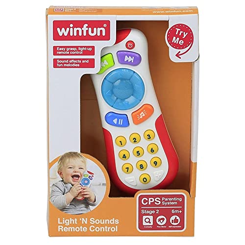 winfun 7300723 – Remote Control with Lights and Sound for Babies, White