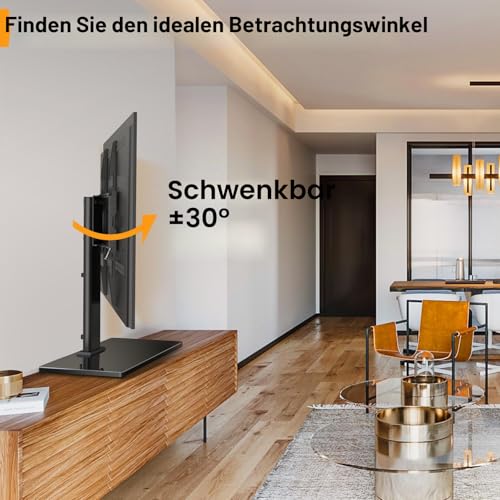 TV Ständer TV Standfuss Schwenkbarer für OLED LCD Flach & Curved