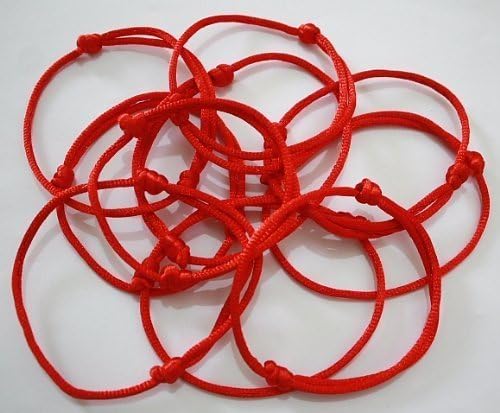 DBCY Lot Of 10 Handmade Evil Eye Jewelry Kabala Charm Fashion Bangle/Kabbalah Red String Bracelet