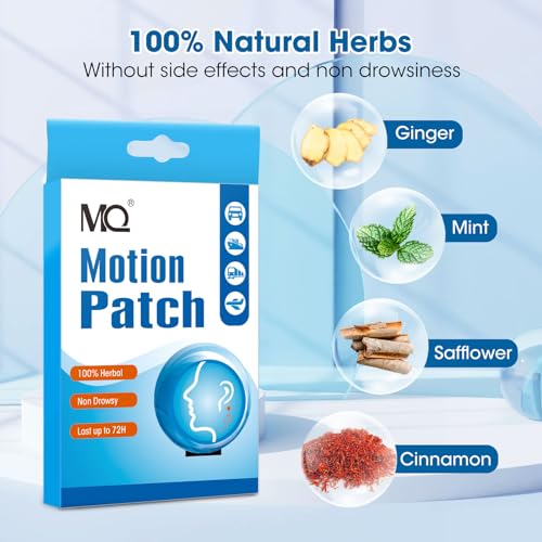 Mq QS8401*2 Motion Sickness Patch,20 Count,Non Drowsy Sea Sickness Patches Behind Ear thumb #3