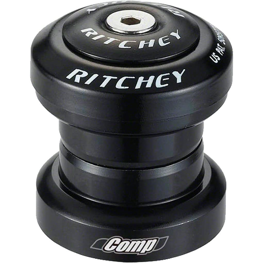 Ritchey Comp Logic Threadless Headset Black, 1-1/8In, Ec34/28.6, Ec34/30