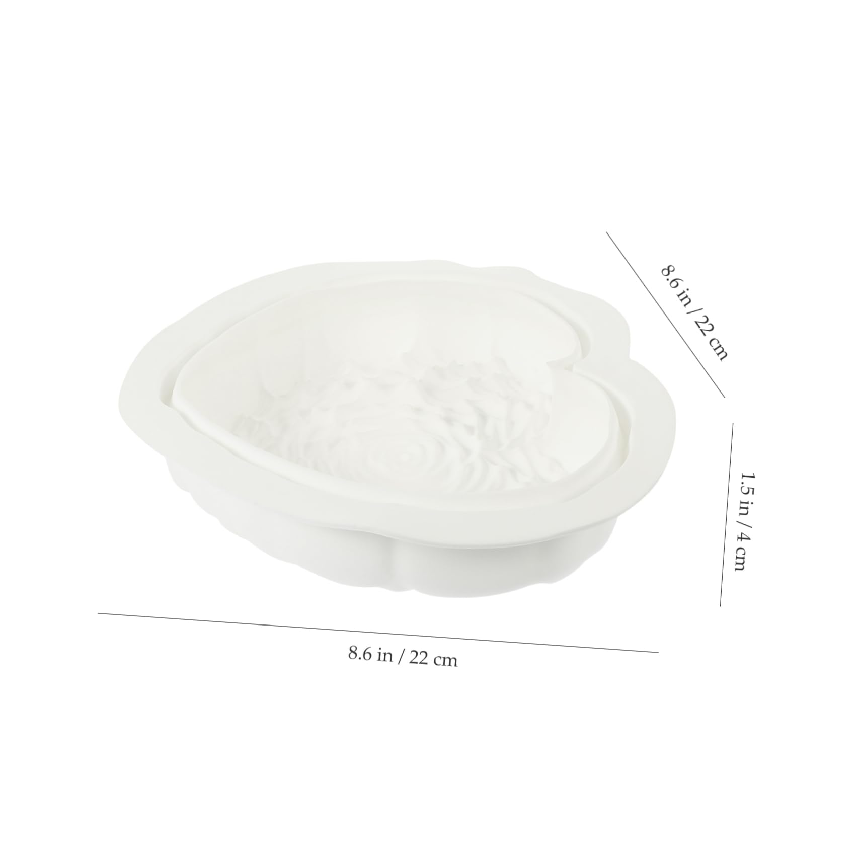 Alipis 3pièces Moule à Gâteau Silicone Forme De Cœur Outil De Cuisson Antiadhésif Pour Gâteaux Chocolat Et Mousse Parfait Pour Fêtes Et Événements Spéciaux