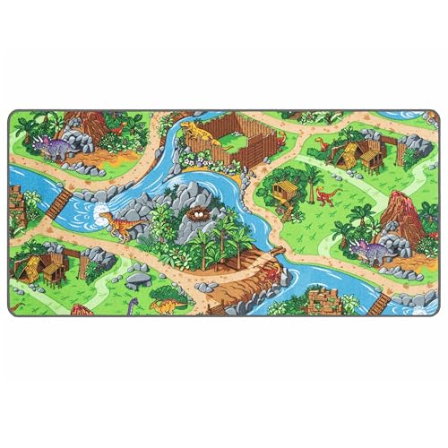 Primaflor Kinderteppich Dino - 140x200cm, Robuster Spielteppich, Hochwertiger Teppich für das...