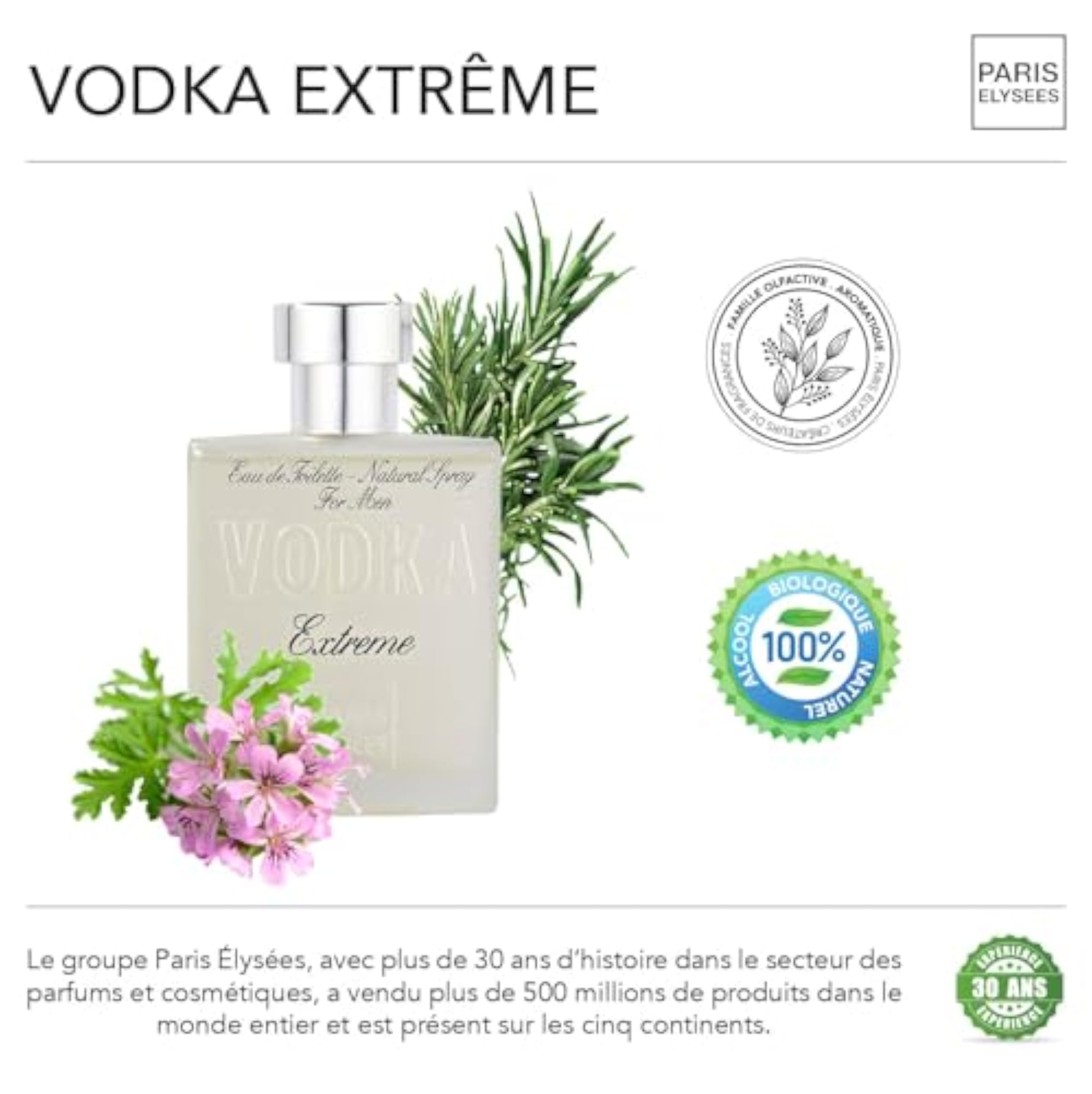 Vodka Extreme Eau de Toilette for Men, 100ml