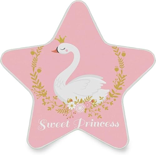 Linda princesa cisne enchufable lámpara de noche LED con sensor de atardecer a amanecer para pasillo, cocina, baño, dormitorio, decoración en forma