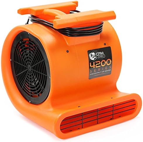 CFM Pro Air Mover Carpet Floor Dryer 3 Speed 1 HP Blower Fan - Stackable - Orange - Industrial Water Flood Damage Restoration (24 Pack)