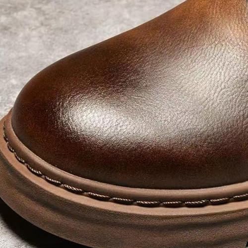 Bottines rétro en cuir homme pour affronter l'hiver avec style