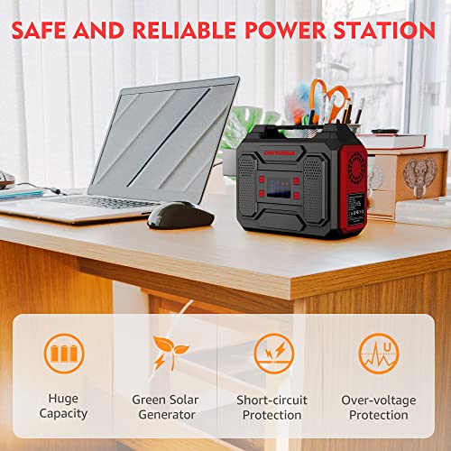 DenGaWa Power Bank with AC Outlet 250Wh, Solar Generator Power Bank, 300W Portable Power Station,110V Small Portable Generator for Home Use Camping Emergency Hunting Outdoor - Image 7