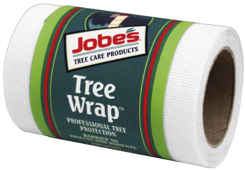 Jobe’s Tree Wrap for Tree Trunk Protection (Reflects Heat and Provides Professional Protection) Stretches as Tree Grows, Wraps 3 to 4 Young Trees, 4 inches x 20 feet
