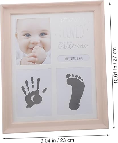 Miniatura 4 de 1 Unidades de mano y pie inkpad marco de fotos huella infantil huella infantil marco de fotos marcos de bebé para fotos mamá regalo huella bebé
