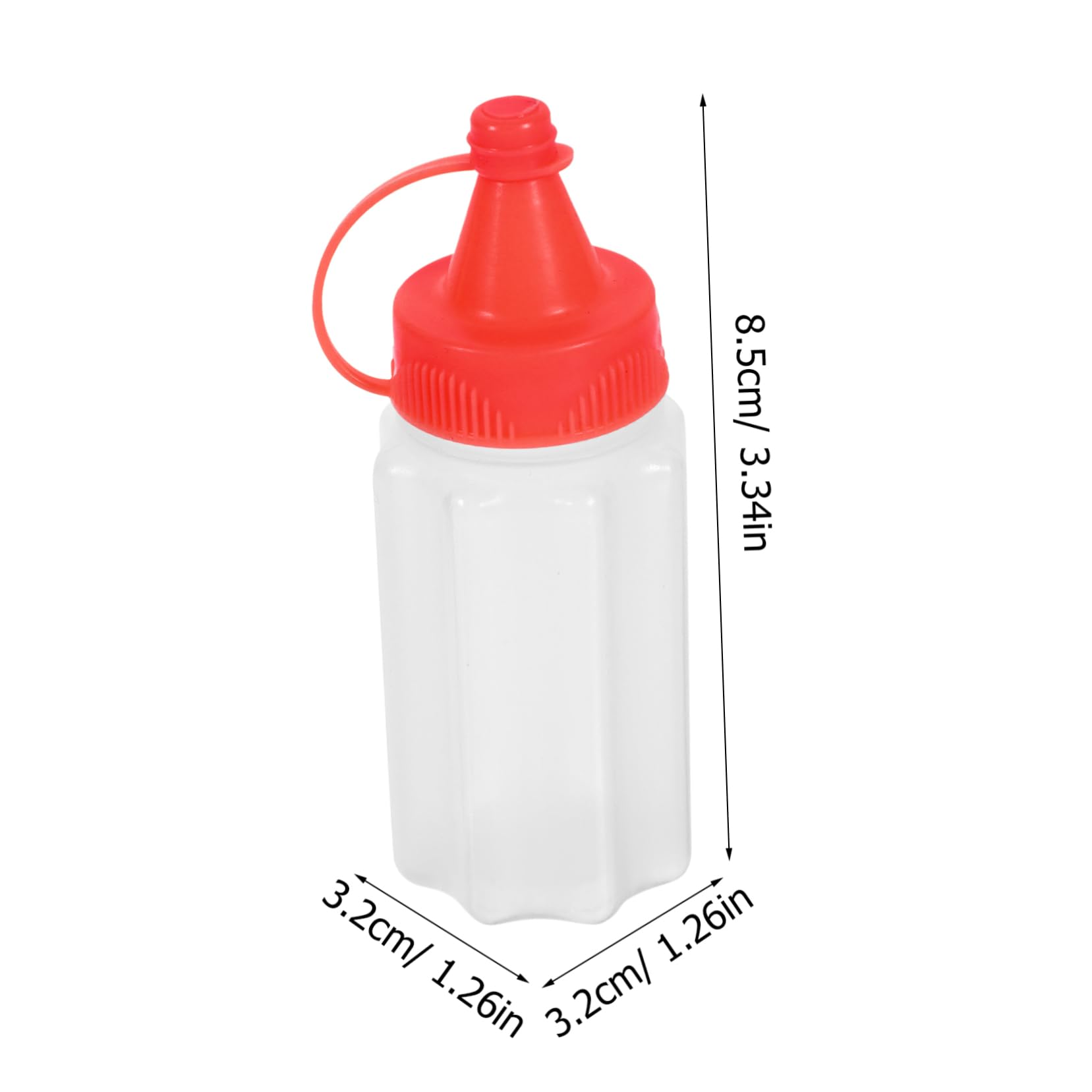 Cabilock 4Pcs Mini Squeeze Bottle Portable Mustard Ketchup Containers for Salad Dressing Compact and Lightweight Condiment Dispensers for Outdoor Use Easy to Carry