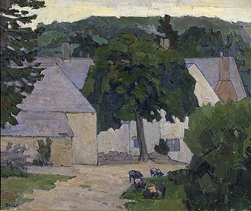 Impression Moderne Art Murale haut de gamme le marronnier de Robert Polhill Bevan en 60x90 cm