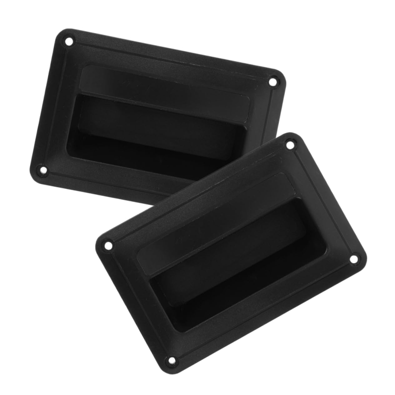 Lot de 2 Poignées Latérales en Abs Noires Résistantes pour Matériel Haut-Parleur Audio de Scène, Accessoire Polyvalent pour Remplacement Facile