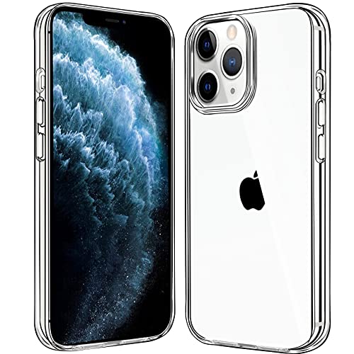 JJGoo Compatiable with iPhone 11 Pro Max Case Clear Transparent Shockproof Phone Case for iPhone 11 Pro Max Slim Anti-Scratch Hard PC Back Protective Cover Bumper