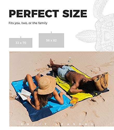 OCOOPA Sand Free Beach Towel Microfiber, Extra Large 71x35 inches Oversized Travel Towel, Lightweight Compact Beach Accessories, Large Micro Fiber Beach Towels(Turtle) OCOOPA Sand Free Beach Towel Microfiber, Extra Large 71x35 inches Oversized Travel Towel, Lightweight Compact Beach Accessories, Large Micro Fiber Beach Towels(Turtle)