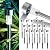 GIGALUMI Solar Lights Outdoor Waterproof,16 Pack Stainless Steel LED Solar Garden Lights for Patio, Lawn, Yard and Landscape(Cold White)