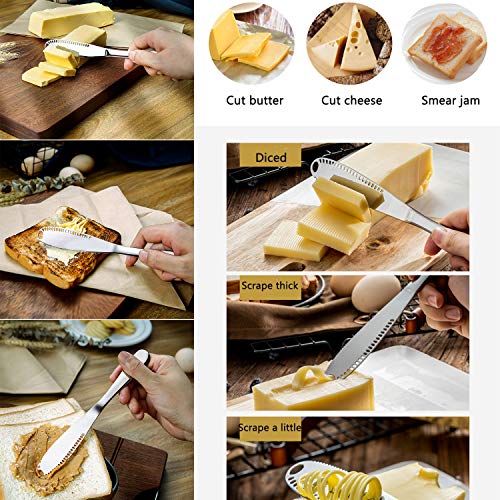 Butter Dish With Lid And Butter Spreader,Butter Dish Size Perfect For Butter Stick,Multi-Purpose Serving Food Dish Tray Kitchen Gadgets #TOP4