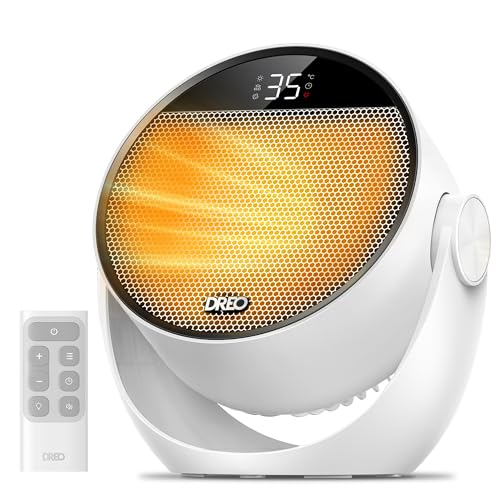 DREO 電気ファンヒーター 【2秒速暖・広範囲送風】 1200W~15.5畳...