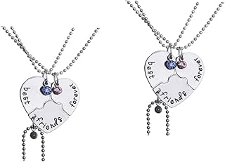 3 Peças J Colar Para Mulheres Colares De Jóias Colares De Coração Amizade Bff Colares Para 3 Gargantilha Colar Para Mulheres Colar De Costura Colar Feminino Colar Em Formato De