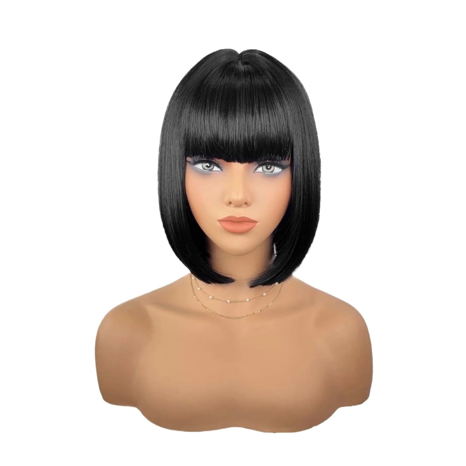 Wigs Qi bangs short wigs women's daily natural smoothness Natural wig