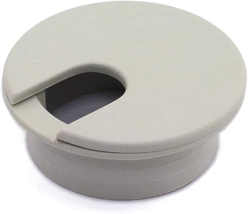 Miniatura 5 de HJ Garden 2 piezas de cable de escritorio de 1-38 pulgadas para ojales de cable de escritorio para oficina, PC, organizador de cables, cubierta de