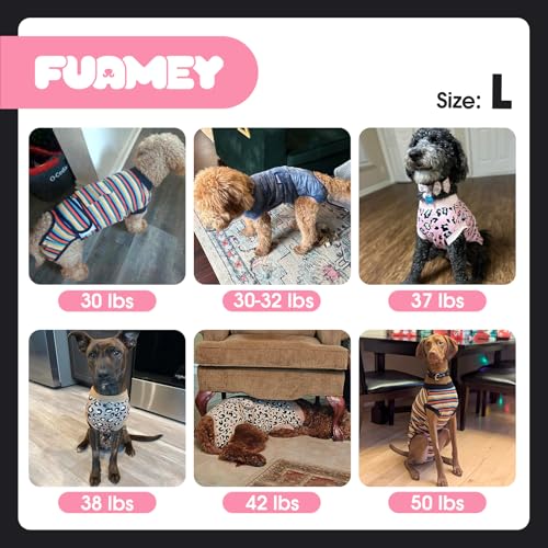 FUAMEY Recovery Suit for Dogs After Surgery,Soft Breathable Dog Bodysuit E-Collar & Cone Alternative Surgical Suit,Male Female Dog Neuter Spay Suits Anti Licking Wounds Onesie Blue Boat L by FUAMEY - Image 7