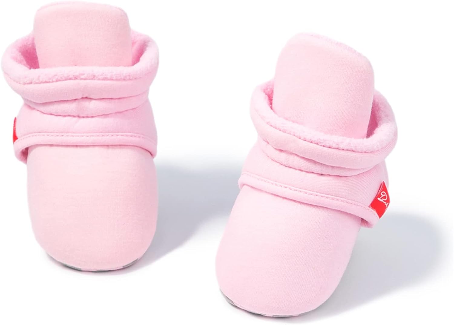 RVROVIC Baby Boys Girls Cozy Fleece Boots with Non Skid Bottom Warm Winter Socks Slippers