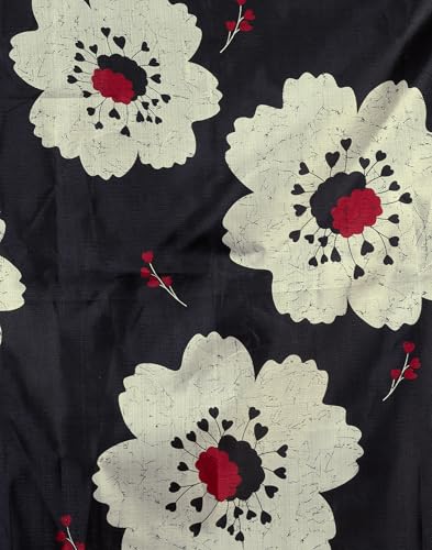 Image of SIRIL Women's Cotton Printed Saree With Unstitched Blouse Piece