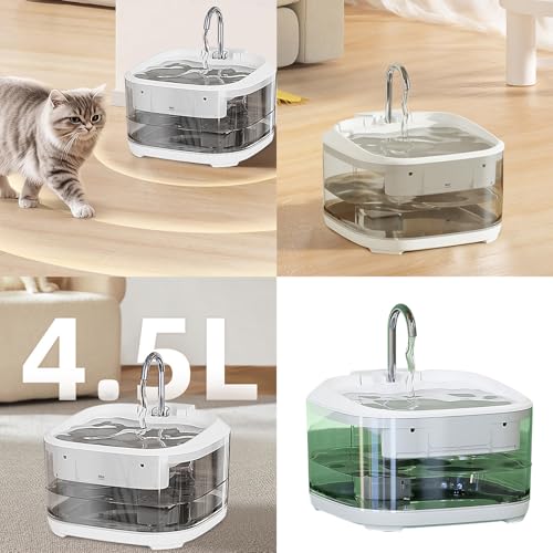 Fuente automática para gatos acero inox 4.5L miniatura 2