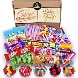 Lote Regalo de +45 Chuches y Chocolatinas y 450g de Gominolas