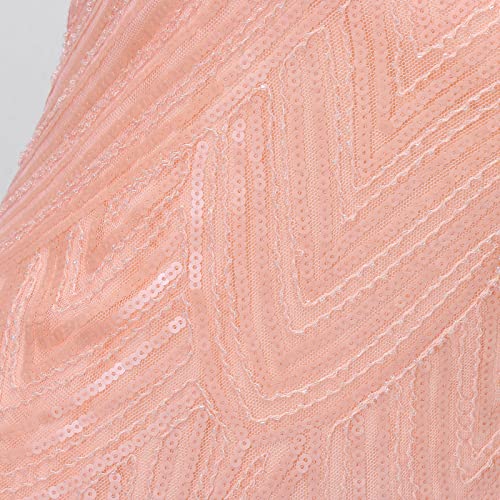 Robe gothique fluide grande taille à franges et sequins rétro - 5