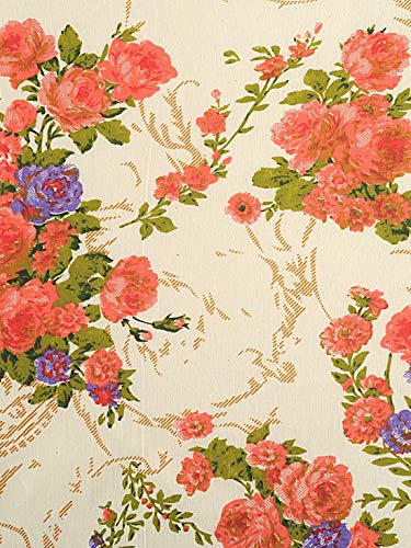 Image of Swayam Pure Cotton King Bedsheet with 2 Pillow Covers | 160 TC Soft Breathable Bed Sheet | Floral Printed | Size 108 x 108 inch | Comfortable & Durable for Bedroom - Yellow