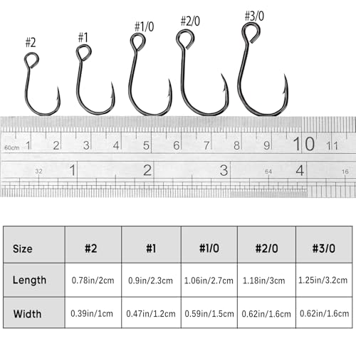 Crochets de pêche inline par 50 ou 100pcs pour optimiser le ferrage des leurres - 3