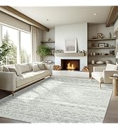 8x10 Area Rugs for Living Room Rug Washable: Moroccan Large Rug for Dining Room Bedroom Carpet No...